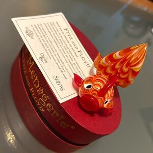 Fitz and Floyd Glass Menagerie Goldfish